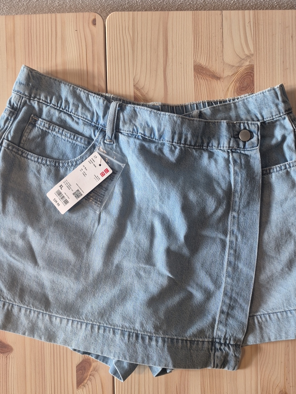 Uniqlo Light Blue Denim Skort